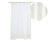 Douceur d'intérieur Κουρτίνα Μπάνιου με κρίκους Quartz  με διαστάσεις 180x200cm - White