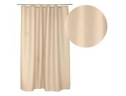 Douceur d'intérieur Κουρτίνα Μπάνιου με κρίκους Quartz  με διαστάσεις 180x200cm - Taupe