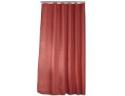 Douceur d'intérieur  Κουρτίνα Μπάνιου με κρίκους Quartzμε διαστάσεις 180x200cm - Terracotta Orange