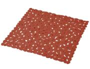 Douceur d'intérieur Αντιολισθητικό Πατάκι Ντουζιέρας Vitamine  με διαστάσεις 52x52cm - Terracotta Orange