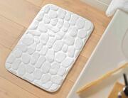 Douceur d'intérieur Πατάκι Μπάνιου Ricochet  με memory foam και διαστάσεις 50x80cm - White