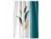 Douceur d'intérieur Κουρτίνα Μπάνιου με κρίκους Plumis  με διαστάσεις 180x200cm - Multicolour