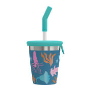 Sigg Κούπα 350ml με Καλαμάκι Blue World -Ανοξείδωτη