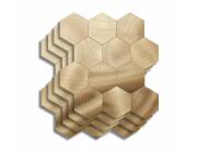 Douceur d'intérieur Αυτοκόλλητα Πλακάκια Hexa με διαστάσεις 25x23.2cm - Orange - 4 τεμάχια