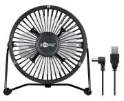 GOOBAY επιτραπέζιος ανεμιστήρας 62060 4" USB μαύρος