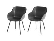 Hartman Σετ Καρέκλες κήπου Sophie Rondo Elegance με διαστάσεις 55x58x85cm - Ανθρακί - 2 τεμάχια