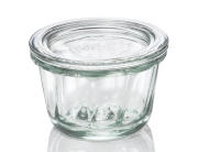 Weck Δοχείο Bundt 165ml Γυάλινο με Καπάκι για Αποθήκευση & Overnight Oats