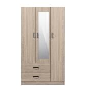 Velco ντουλάπα σφένδαμος με καθρέπτη 64-35488-29 120x52x190cm