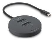 DELOCK docking station για M.2 NVMe PCIe SSD 64364 2 θέσεων 20Gbps clone function μαύρο
