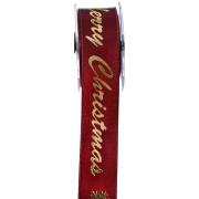 ΚΟΡΔ.ΣΑΤΕΝ ΟΥΓΙΑ MERRY XMAS 3,8CMX9M ΜΠΟΡΝΤΟ