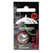 GreenMouse Καλώδιο φόρτισης και δεδομένων– Lightning 1,0 m σε λευκό χρώμα με συσκευασία blister - 66956460