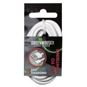 GreenMouse Καλώδιο φόρτισης και δεδομένων – Lightning 2,0 m σε λευκό χρώμα με συσκευασία blister - 66956538