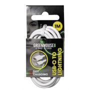 GreenMouse Καλώδιο φόρτισης και δεδομένων– USB-C σε Lightning 1,0 m σε λευκό χρώμα με συσκευασία blister - 66956598