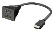 GOOBAY HDMI splitter 68784 1x input/2x output 1080p μαύρο