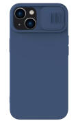 NILLKIN θήκη CamShield Silky Silicone για iPhone 15 Plus μπλε