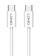 LDNIO καλώδιο USB-C iP-902c 65W 480Mbps 2m λευκό