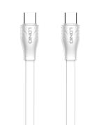 LDNIO καλώδιο USB-C σε USB-C LC131C 65W PD 1m λευκό