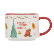 Ladelle Κούπα 360ml Λευκή Baking Spirits  Festive Fun Πορσελάνη