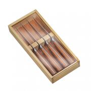 Zassenhaus Μαχαίρια Μπριζόλας με Ξύλινη Λαβή - Σετ 4 Τεμαχίων 23cm