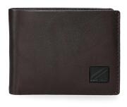 Pepe Jeans Πορτοφόλι δερμάτινο οριζόντιο 8x11x1cm Chief Brown