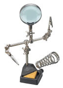 Goobay 76560 Βάση Στήριξης Πλακέτας με Μεγεθυντικό Φακό & Θέση για Κολλητήρι Μαύρη