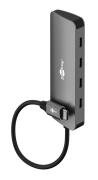 GOOBAY USB hub 76565 4x θυρών USB 3.2 10Gbps USB-C σύνδεση γκρι