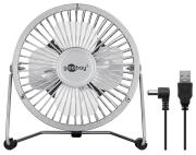 GOOBAY επιτραπέζιος ανεμιστήρας 77503 4" USB ασημί