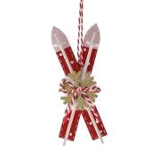 ΚΟΚΚΙΝΑ ΞΥΛΙΝΑ ΚΡΕΜΑΣΤΑ ΧΙΟΝΟΠΕΔΙΛΑ 5.5Χ12ΕΚ