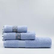 White Fabric Σετ Πετσέτες Botanical Μπλε