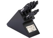 Fissler Βάση Με 7 Μαχαίρια Ξύλινη Signum Μαύρη