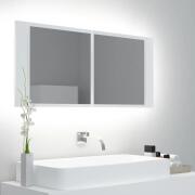 vidaXL Ντουλάπι Καθρέπτη LED 100x12x45 cm RGB 804980