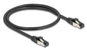 DELOCK καλώδιο δικτύου 80570 CAT 8.1 S/FTP copper 2000MHz 0.50m μαύρο