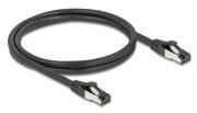 DELOCK καλώδιο δικτύου 80571 CAT 8.1 S/FTP copper 2000MHz 1m μαύρο