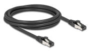 DELOCK καλώδιο δικτύου 80572 CAT 8.1 S/FTP copper 2000MHz 2m μαύρο