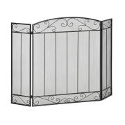 Homcom Μεταλλική Σίτα Τζακιού Τρίφυλλη 105x1.6x80.5cm 820-231