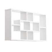 HOMCOM Ξύλινη Ραφιέρα Τοίχου με 8 Ράφια 85 x 14.5 x 47.5 cm 830-234