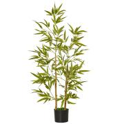 HOMCOM Τεχνητό Φυτό Bamboo σε Γλάστρα 120 cm 830-429