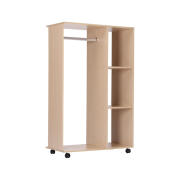 HOMCOM Τροχήλατη Ξύλινη Ανοιχτή Ντουλάπα 80 x 40 x 128 cm 831-078