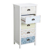 Homcom Συρταριέρα Vintage με 5 Συρτάρια Fantasy, 46x34x97,5 εκ. 831-156