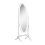 HOMCOM Ξύλινος Ρυθμιζόμενος Επιδαπέδιος Ολόσωμος Οβάλ Καθρέφτης 48 x 46 x 147 cm 831-461