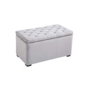 HOMCOM Σετ Σκαμπό με Αποθηκευτικό Χώρο και 2 Σκαμπό Πουφ  833-160GY