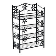 Μεταλλικό Stand Αποθήκευσης Παπουτσιών με 4 Ράφια 59.5 x 30 x 92 cm HOMCOM 833-282