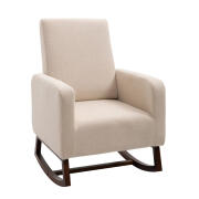 Ξύλινη Κουνιστή Πολυθρόνα 74 x 88 x 107 cm HOMCOM 833-860