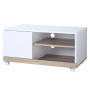 HOMCOM Ξύλινο Τροχήλατο Έπιπλο Τηλεόρασης Gloss Finish 80 x 45 x 39.5 cm 833-948