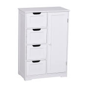 Kleankin Ντουλάπι Μπάνιου με 4 Συρτάρια 56 x 83 x 30 cm 834-181