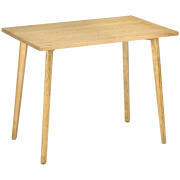 Τραπεζαρία HOMCOM για 4 άτομα με φινίρισμα ξύλου και πόδια από ξύλο πεύκου, 98x60x76,5 εκ. 835-832V00ND