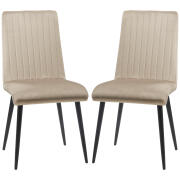 Σετ HOMCOM με 2 επικαλυμμένες καρέκλες κουζίνας με ατσάλινα πόδια και σχέδιο που εξοικονομεί χώρο, 43x58x90 cm 835-852V00LR