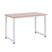 Μεταλλικό Γραφείο 120 x 60 x 76 cm Χρώματος Λευκό HOMCOM 836-121WT