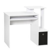 Ξύλινο Γραφείο Υπολογιστή 100 x 40 x 86.6 cm HOMCOM 836-263WT