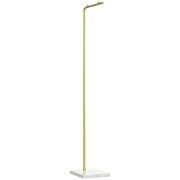 HOMCOM Coat Stand για είσοδο, υπνοδωμάτιο και σαλόνι σε μέταλλο και μάρμαρο, 35x25x152 cm, χρυσό και λευκό 837-296V01GD